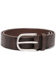 Orciani Animal-embossed leather belt - Marrone