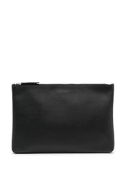 Orciani zip-fastening leather pouch - Nero