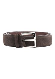 Orciani buckle-fastening suede belt - Marrone