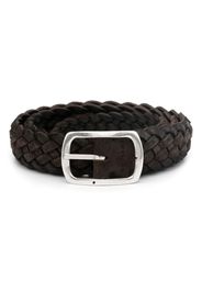 Orciani braided leather belt - Marrone