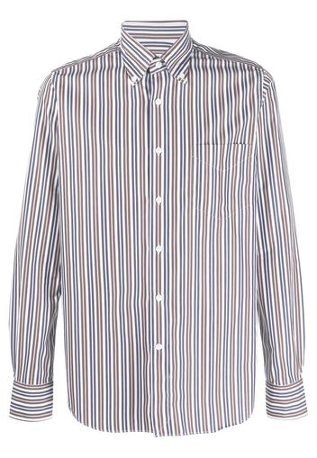 Orian striped button-down shirt - Blu