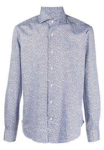 Orian floral-print long sleeve shirt - Blu
