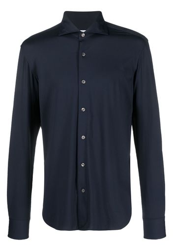 Orian long-sleeve spread-collar shirt - Blu