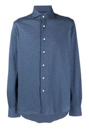 spread collar piqué shirt