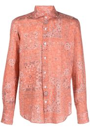 Orian Camicia con stampa paisley - Arancione