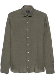 Orian long-sleeve linen shirt - Verde