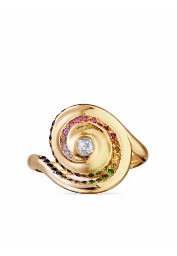 Origin 31 Anello Rainbow in oro giallo 18kt con gemme