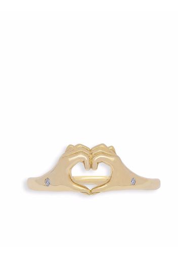 Origin 31 Anello One Love in oro giallo 9kt con diamanti