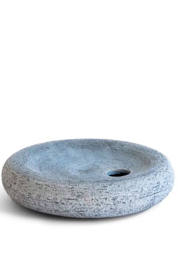 Origin Made large Salt clay vase (6,5cm) - Blu