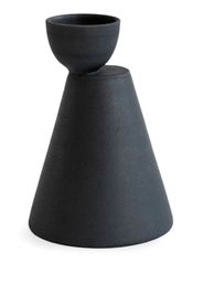 Origin Made Charred Cone clay vase (27cm) - Nero