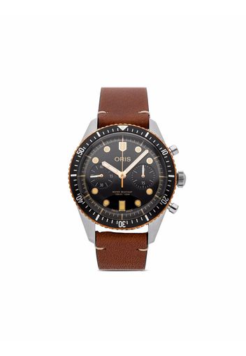 Oris 2021 pre-owned Divers Sixty-Five Chronograph 43mm - Nero