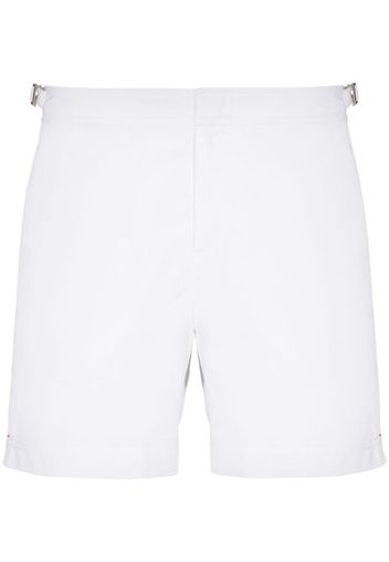 Bulldog buckle detailed swim shorts