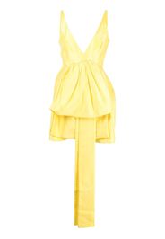 Oroton V-neck ruffled mini dress - Giallo