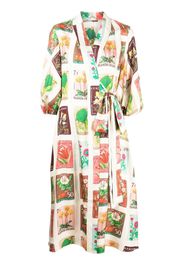 Oroton floral-print wrap dress - Multicolore