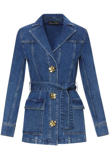 Oscar de la Renta Giacca denim - Blu