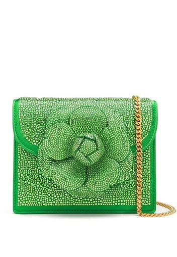 Oscar de la Renta Pave Crystral Mini TRO bag - Verde