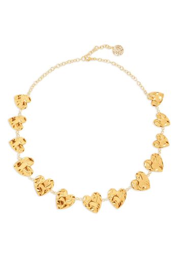 Oscar de la Renta crushed heart necklace - Oro