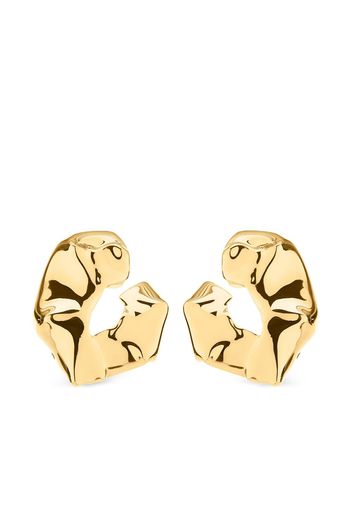 Oscar de la Renta Box hoop earrings - Oro