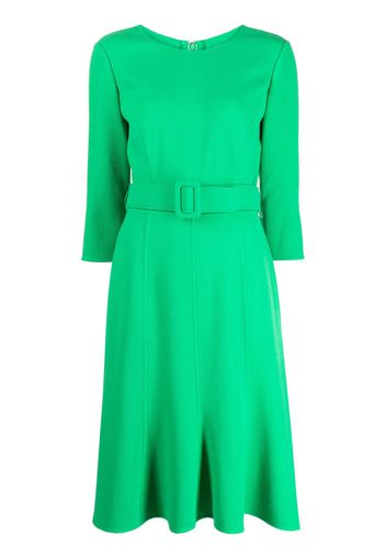 Oscar de la Renta Abito midi con cintura - Verde