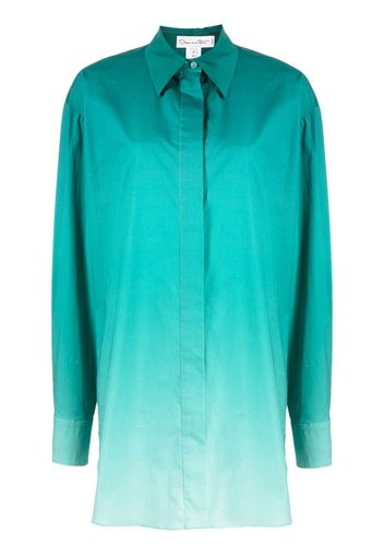 Oscar de la Renta ombré-effect shirt jacket - Verde