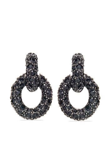 Oscar de la Renta Fortuna crystal-embellished earrings - Nero