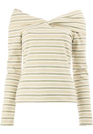 Oscar de la Renta Top rigato - Multicolore