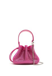 Oscar de la Renta crystal-embellishment bucket bag - Rosa