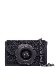 Oscar de la Renta Tro crochet-raffia cross body bag - Nero