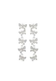 Oscar de la Renta Butterfly crystal chandelier earrings - SILVER