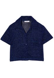 Oseree Kids Camicia con effetto metallizzato - Blu