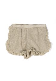 Oseree Kids glittered elasticated-waist shorts - Oro