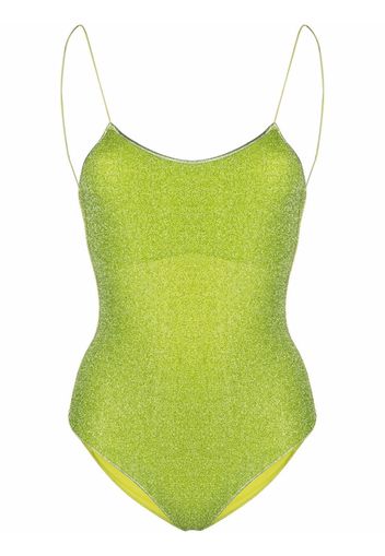 Oséree Lumière lurex swimsuit - Verde