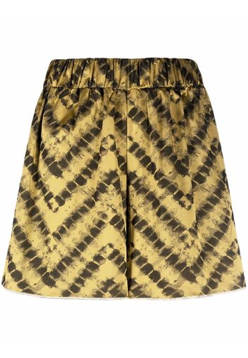 Oséree chevron print high-waisted shorts - Toni neutri