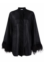 Oséree metallic stitched blouse - Nero