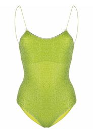 Oséree Lumière lurex swimsuit - Verde