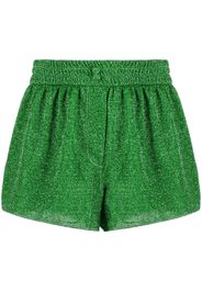 Oséree Lumière metallic-threading shorts - Verde