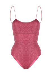 Oséree Lumière metallic-effect swimsuit - Rosa