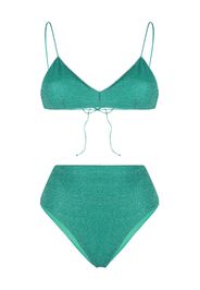 Oséree metallic-threading bikini set - Verde