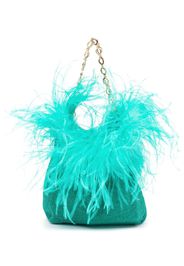 Oséree mini HS23 Lumière Plumage shoulder bag - Verde