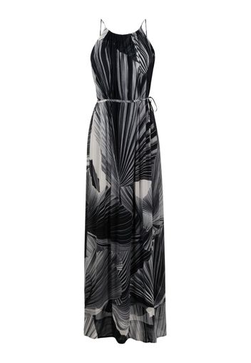 Osklen graphic-print spaghetti-strap maxi dress - Nero