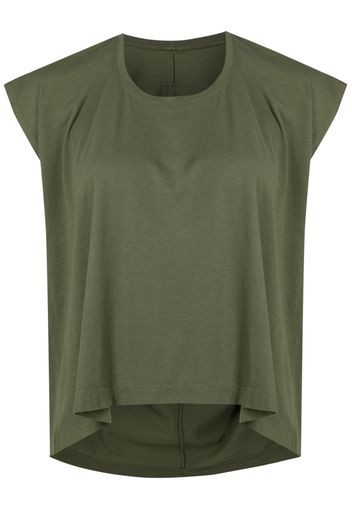 Osklen high-low hem cotton T-shirt - Verde