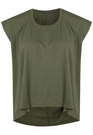 Osklen high-low hem cotton T-shirt - Verde