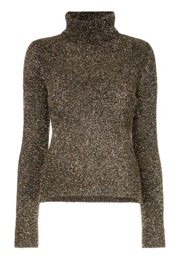 Maglione a collo alto con glitter