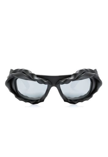 Ottolinger Twisted 3D-detailing matte sunglasses - Nero