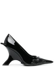 Ottolinger 100mm rubber-wedge pumps - Nero