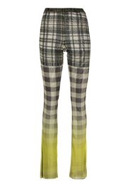 Ottolinger checked straight-leg trousers - Giallo