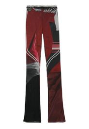 Ottolinger sheer mesh printed leggings - Rosso