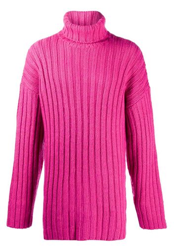 large rib turtleneck jumper