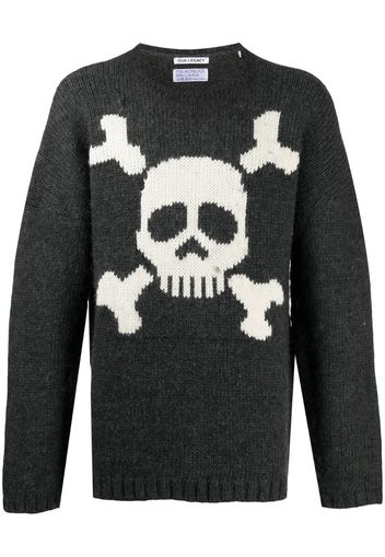 skull-print jumper