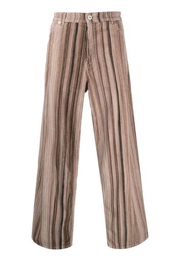 stripe cord detail trousers